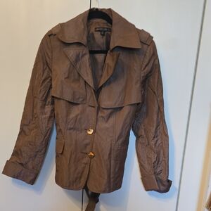 Lafayette 148 New York Chocolate Trench Coat